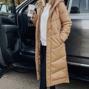 Abercrombie & Fitch Camel Puffer Jacket